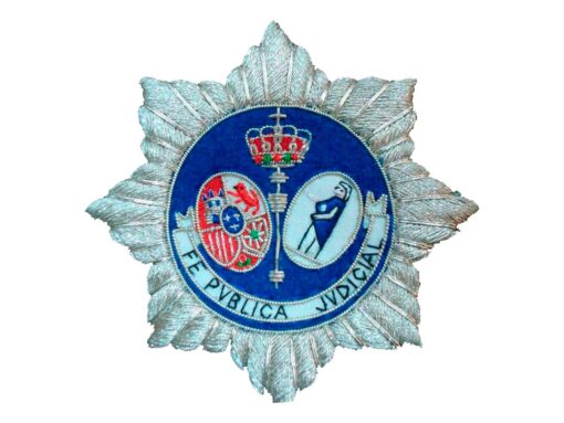 Escudo para toga Fedatario Publico Judicial fondo blanco