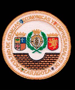 Escudo para toga Economicas Zaragoza fondo negro