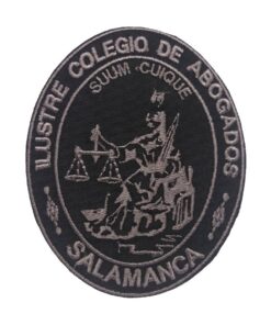Escudo bordado a maquina colegio de abogados de salamanca