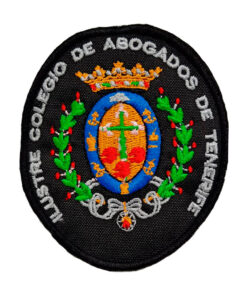 Escudo Bordado a MAQUINA COLEGIO ABOGADOS DE SANTA CRUZ DE TENEREIFE