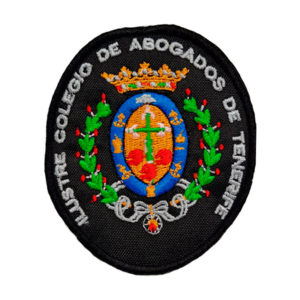 Escudo Bordado a MAQUINA COLEGIO ABOGADOS DE SANTA CRUZ DE TENEREIFE