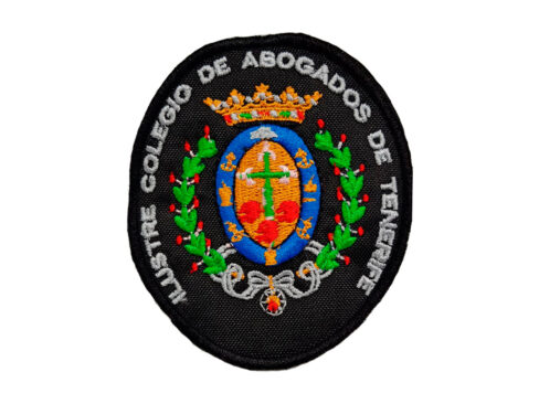 Escudo Bordado a MAQUINA COLEGIO ABOGADOS DE SANTA CRUZ DE TENEREIFE