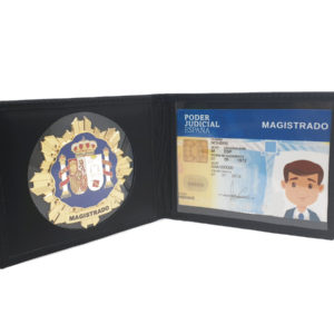 Cartera con placa de Magistrado